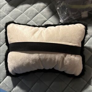 White and Black Decorative Pillow